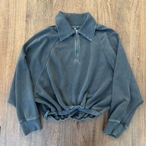 Free People Movement Collared Half Zip Pullover Sweatshirt